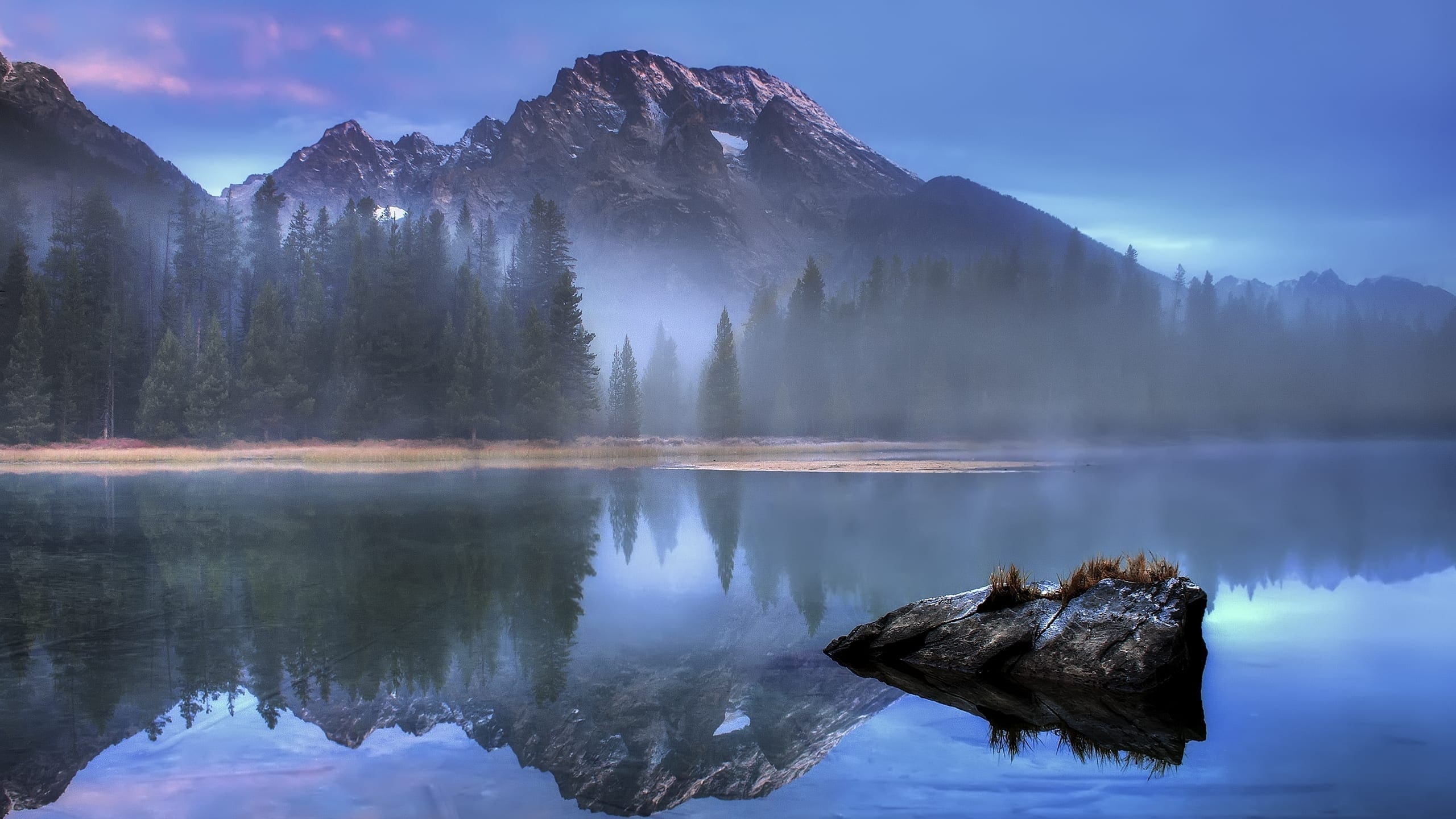 Mount Moran Reflected in String Lake - Grand Teton National Park