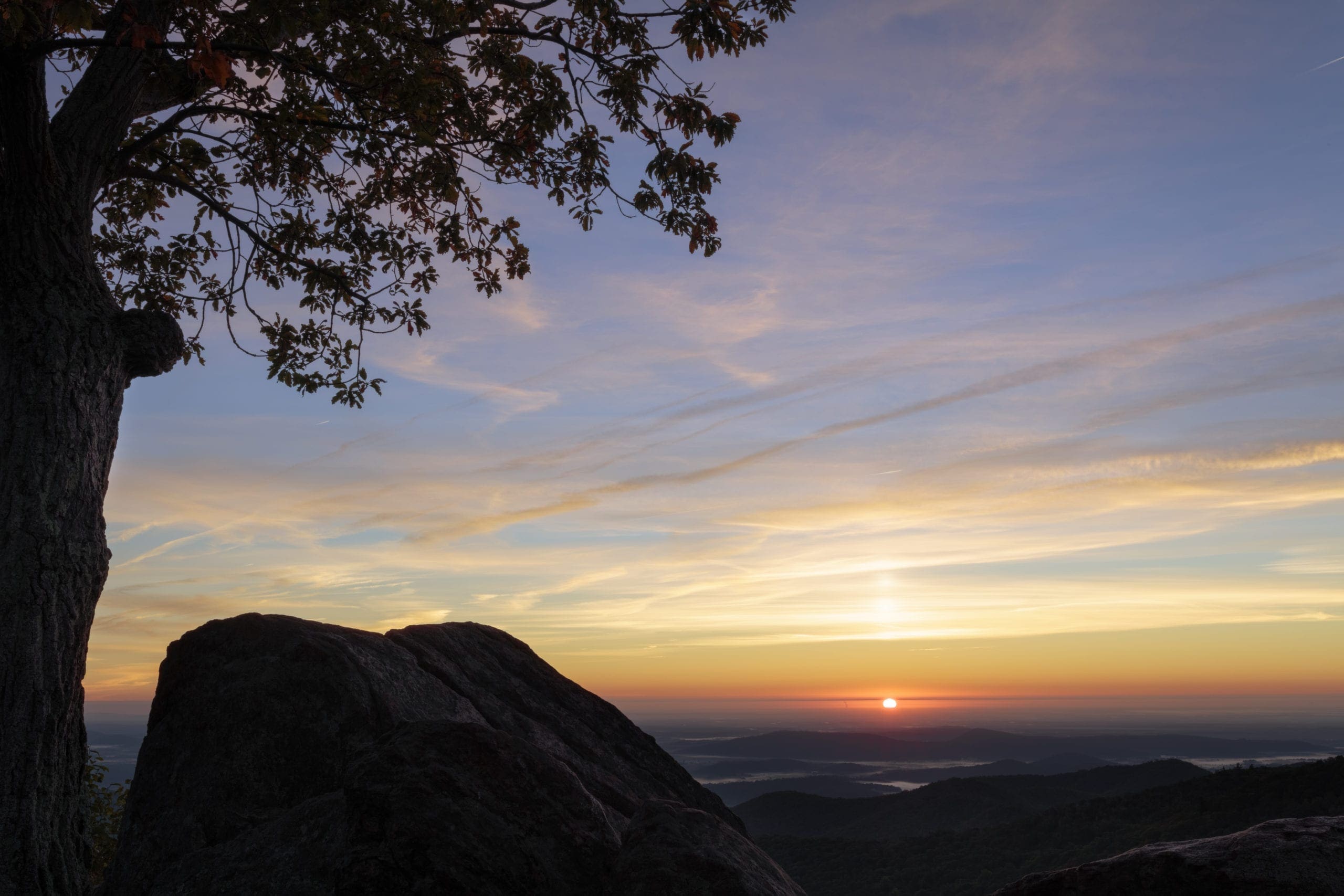Sunrise from Hazel Mountain Overlook