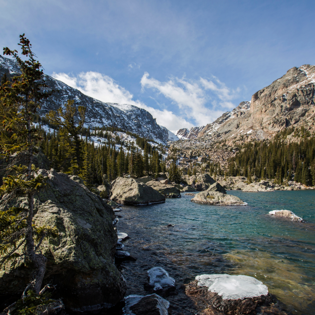 Lake Haiyaha in Rocky Mountain National Park
