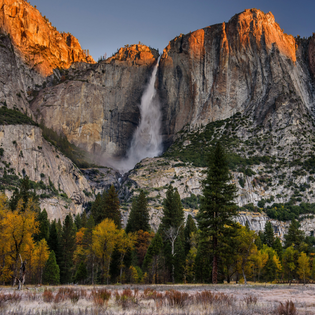 Waterfall in Yosemite National Park