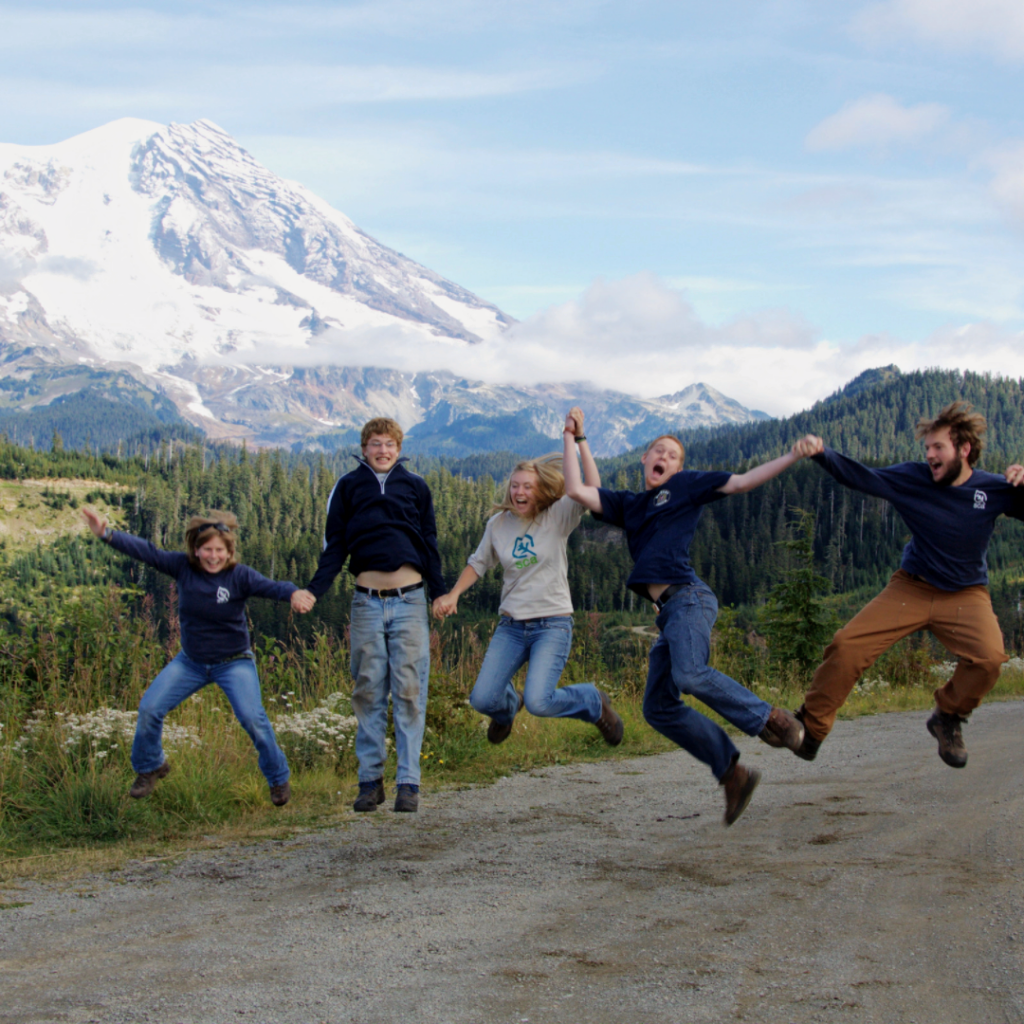Student Conservation Association volunteers in Mount Rainier National Park